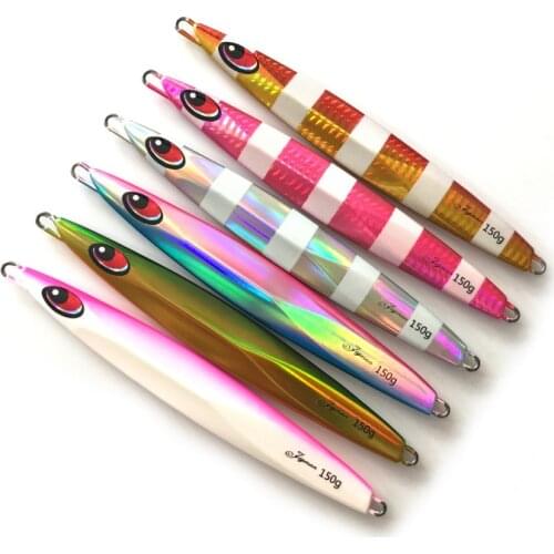 3PCS Fishing Glow Deep sea Ocean Boat Rock Beach Metal Jig Jigging Jigbait Spoon Lure baits 150g 200g 250g 300g