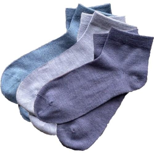 55% Merino Wool Socks Thin Mens Hiking Outdoor Socks Sports Socks Men Quick-dry Lightweight Odor Resistance Euro Size 39-42