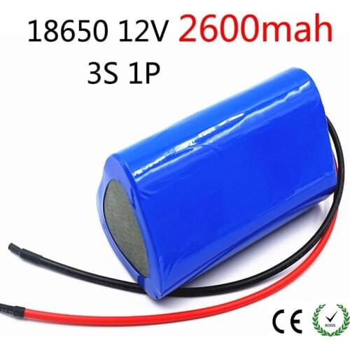 Laudation 3s battery 18650 pack 2600mah 10.8v 12.6v welding solder battery for screwdriver tools battery customized battery