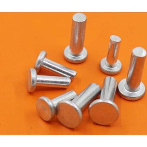 M6 Flat head Rivet Solid GB109 Aluminum Rivets 8-50mm Length