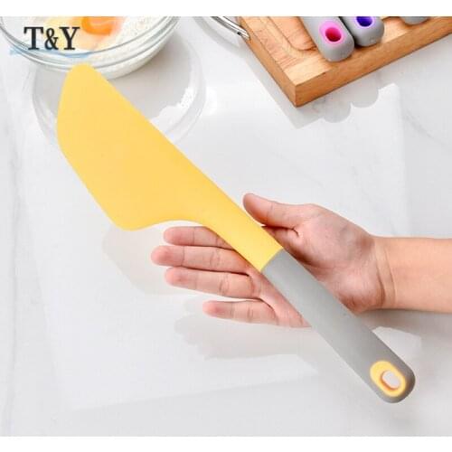 T&Y 1pc Nonstick Silicone Spatula - 34cm Extra Large Cream-Butter Scraper Heat Resistant Cooking Pastry Smoother Kitchenware