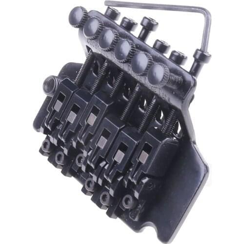 Floyd Rose Double Locking Tremolo System Bridge for Electric Guitar Parts Black
