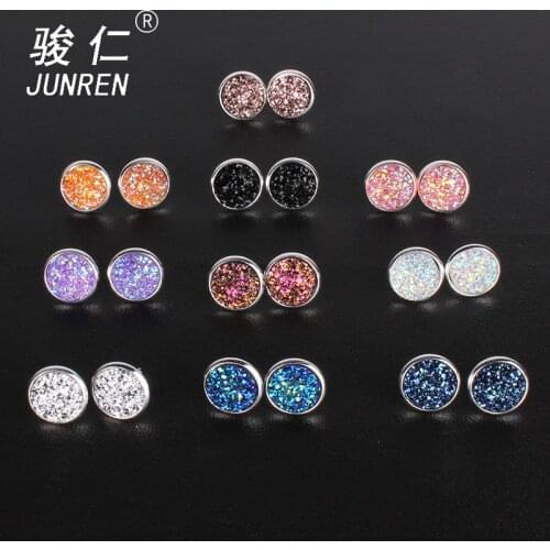 Серьги с камнями JUNREN China At AliExpress