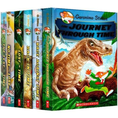 6-15 year 6 book/set Geronimo StilitonThe Journey Through Time English Picture Book Chapter Book Improve chidren reading ability