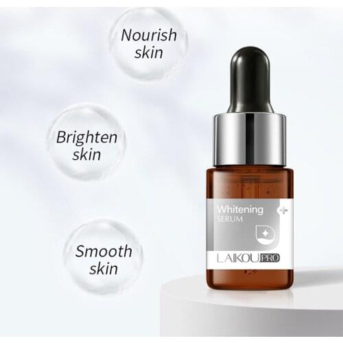 LAIKOU PRO Whitening Face Serum Brightening Essence Moisturizing Oil Control Shrink Pores Remove Acne marks Face Serum 12ML