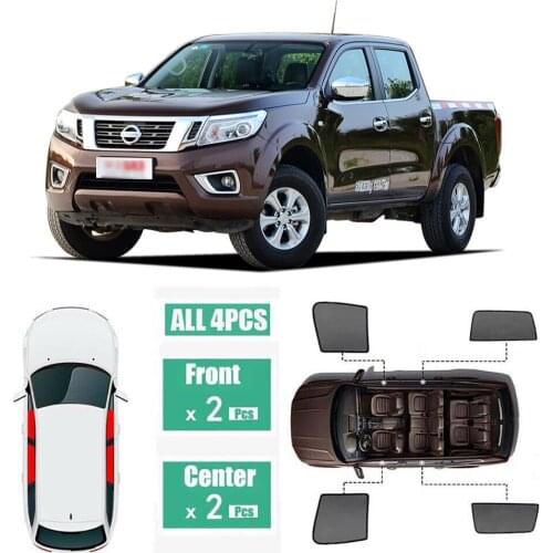 Side Windows Magnetic Sun Shade UV Protection Ray Blocking Mesh Visor Fit For Nissan Navara