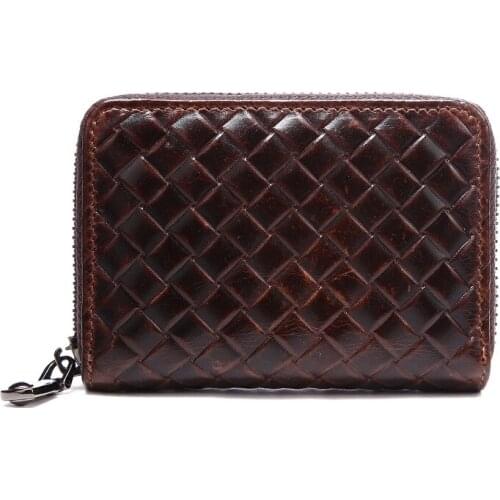 Fashion Real Genuine Leather Men Women Wallet Coin Purse Female Small Portomonee Lady Purse Money Bag Card Holder Mini Clutch