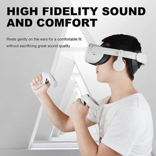 VR Enhancing Sound over Headphone for Oculus Quest 2 Rotate 360 ​​Degrees 3.5 mm Aux Connector Oculus Quest 2 Accessories