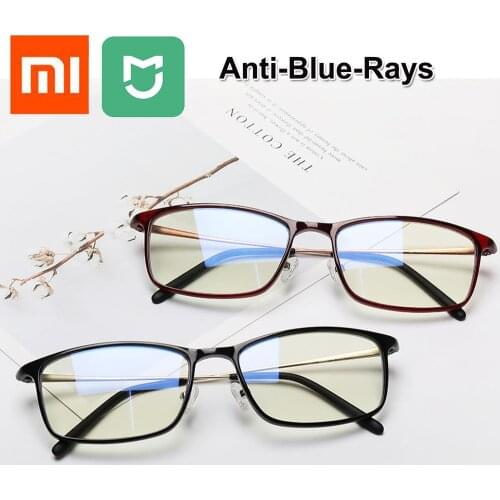 Original Xiaomi Mijia 40% Anti-blue-rays Glasses TR90 Frame Fatigue Proof Eye Protector Goggle For Man Woman Eyeglasses