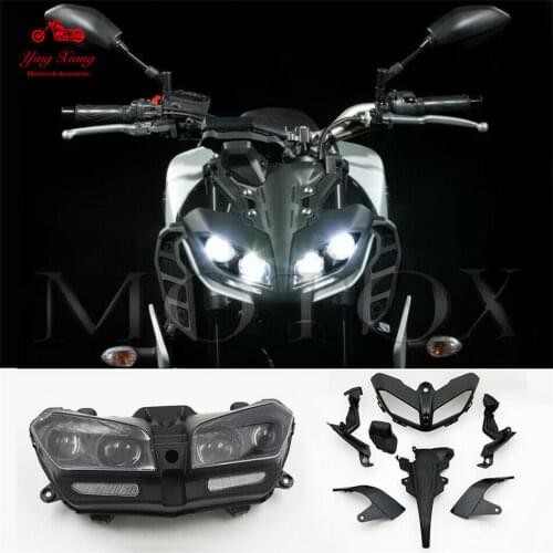Fit for 2017 - 2019 YAMAHA MT-09 FZ09 Headlight Assembly Fairing Cowl Bracket set MT09 MT 09 FZ-09 2018 Motorcycle