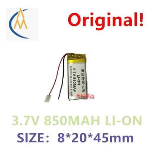 New 3.7V polymer lithium battery 802045 850mAh MP4 walkie talkie / device / mini Bluetooth audio module accessories