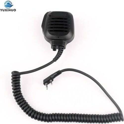 KMC-45 Handheld Speaker KMC45 Shoulder PTT Mic Microphone for Kenwood TK2402 TK2312 TK3312 TK3207 TK3107 NX240 NX320 TH-F7 Radio