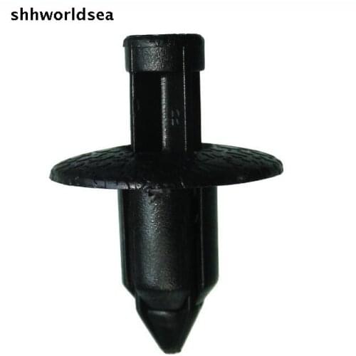 Shhworldsea Free shipping 100pcs POM Black Trim Panel Retainer Fastener Clip For Mitsubishi