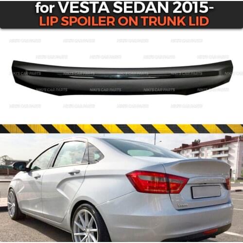 Lip spoiler for Lada Vesta 2015- ABS plastic duck tail sport style car styling car accessories decoration dynamic racing tuning
