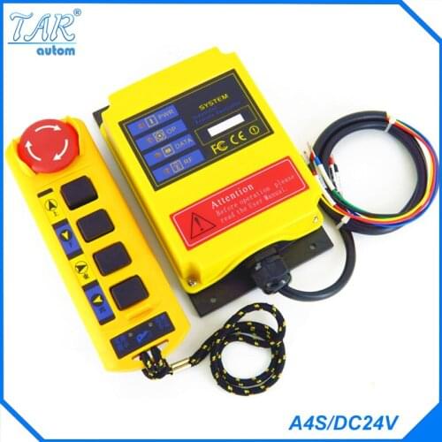 Nice A4S/DC24V industrial universal radio wireless remote control distance for overhead crane AC/DC