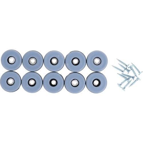 10Pcs Furniture Glide Pad Table Chair Legs Feet Protector Caps Sliding Mat Floor Protector Cap with Screws