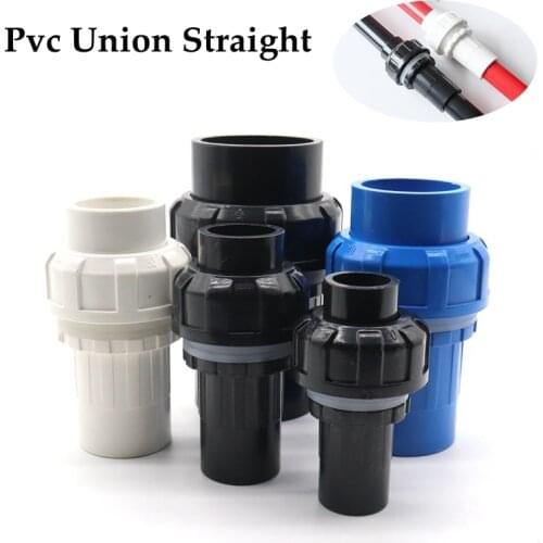1pc 20-50mm PVC Pipe Connectors Thicken Fish Tank Pipe Drainage Connector Garden Drain Pipe Adapter Water Supply Pipe Fittings