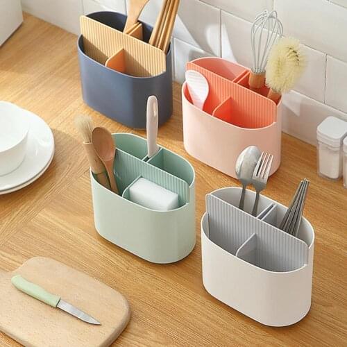 1 Pcs Storage Draining Rack Holder Organizer Drainer Drying For Spoon Chopsticks Fork Kitchen Storage Home Accessories