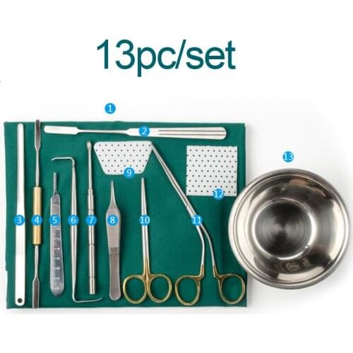 13pc/set Nasal plastic surgery instrument set Nasal bone chisel stainless steel Cosmetic and plastic surgery
