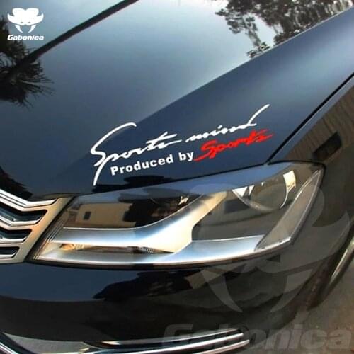 Automobile Bonnet Sticker Creativity Letter Car Stickers Racing Car Emblem Badge Decal Auto Car-styling for Audi BMW Benz VW AMG