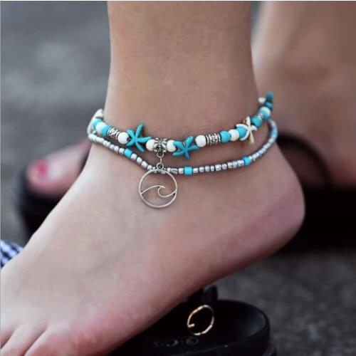 Bohemia Women Ankle leg bracelet turtle Fashion Sandal Foot Jewelry Turtle Ankle Bracelets For Women Leg Chain