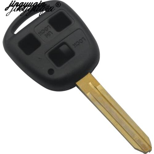 Jingyuqin 3 Buttons Car Remote Key Case Fob Cover For Toyota Avensis Corolla Yaris Rav4