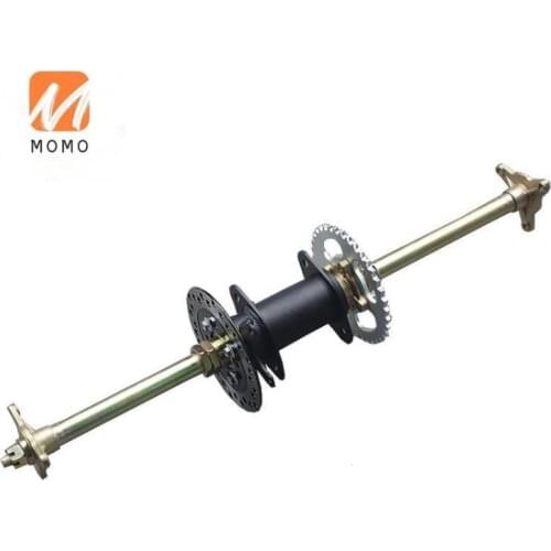 DIY Four Wheel GO KART KARTING ATV UTV Buggy Brake Disc Rotor Sprocket 61CM/74CM Rear Axle With Wheel Hub Flange