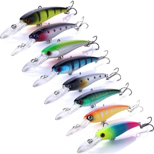 Crankbait Plastic Hard Bait Fishing Accessories lure 90mm/8g For Sea Fish bait Isca Artificial Wobbler Trolling Floating Decoy