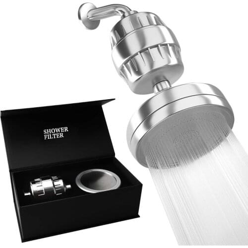 Dechlorination shower, pressurized shower filter shower combination gift set