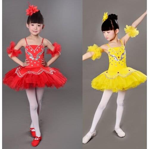 Child Ballet Gymnastics Leotards For Girl Professional Ballet Tutu Dance Dress Ballerina Swan Lake Costume Dancewear For Kids