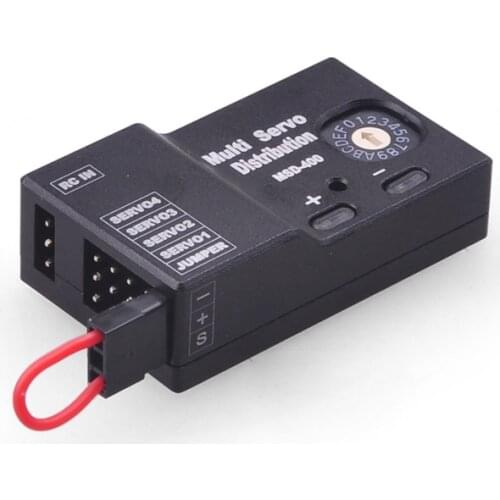F19030 4 Servos 4-in-1 Multi Servo Distribution Distributor 4.8V-10V DC Input Easy to Adjust Fixed Wing UAV Drone FPV