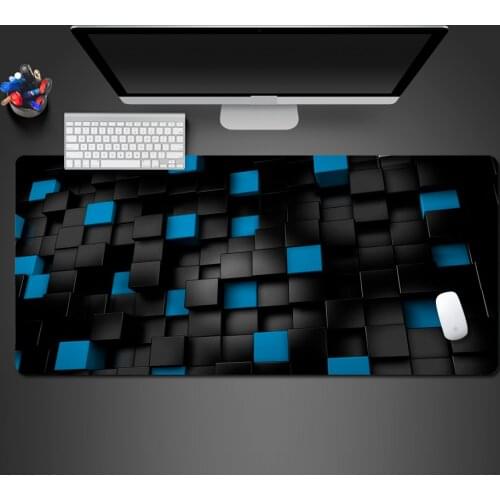 Personality Simple Mouse Pad High Quality Blue And Black 3d Style Keyboard Mouse Desktop Pads Rubber Wash Game Mouse Pad