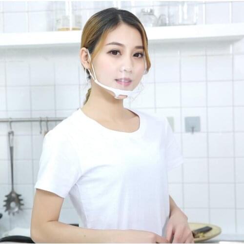 Set Useful Transparent Masks Permanent Anti Fog Catering Food Hotel Plastic Kitchen Restaurant Masks Chefs special