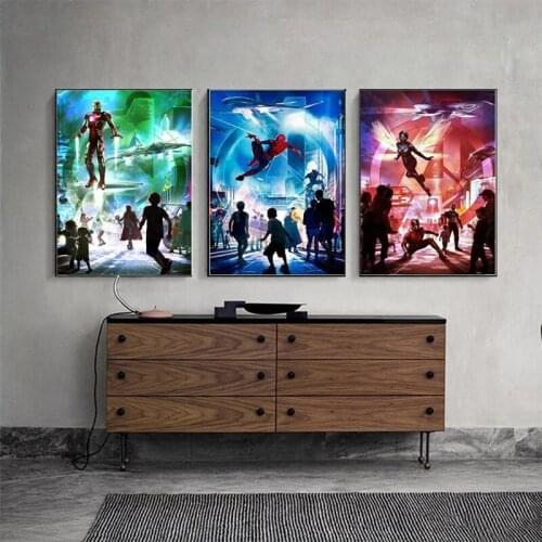 Marvel Avengers Superhero Canvas Painting Abstract Anime Movie Posters Prints Modern Wall Picture Living Home Decoration