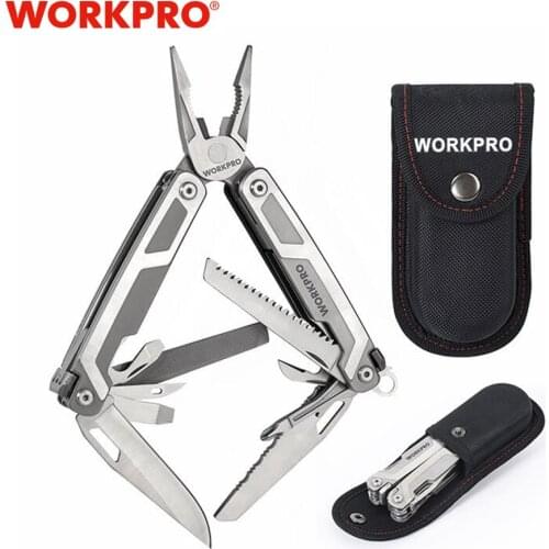 WORKPRO 15 in1 Multi Plier Multifunction Tools with Knife Scissors Saw Screwdriver