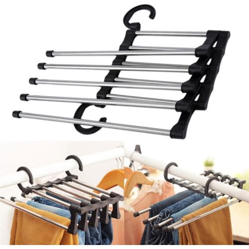MultiFunctional Clothes Hangers Pants Storage Hangers Cloth Rack Multilayer Storage Cloth Hanger Closet Organizer U3