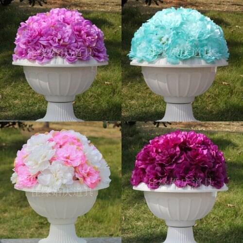 Fashion Wedding arrangement Round flower decoration many color flower bouquet for road lead or wedding roman column 10pcs