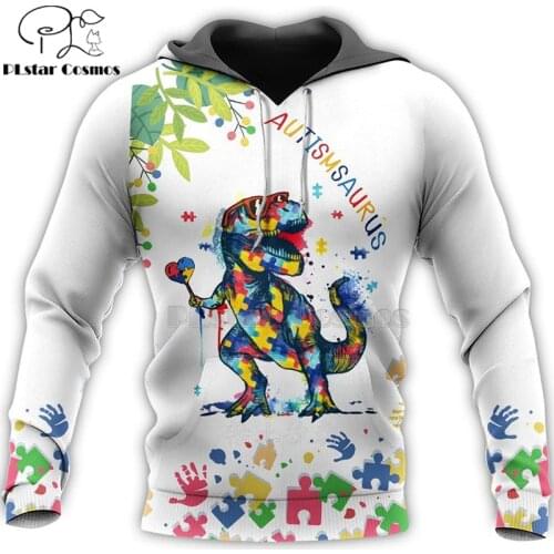 PLstar Cosmos Fashion Men hoodies Autism Its OK To Be Different 3D Print hooded Sweatshirt Unisex Casual Hoodies Pullover-7