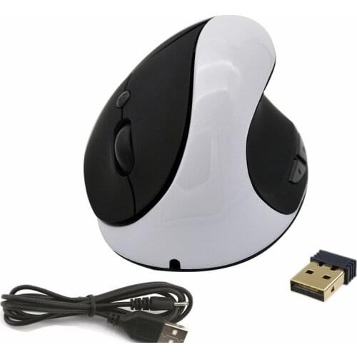 Wireless Mouse Charging Vertical Mouse 1600DPI Ergonomic Optical Mouse Vertical Health Mouse Protect Wrist Mouse for Laptop Pc