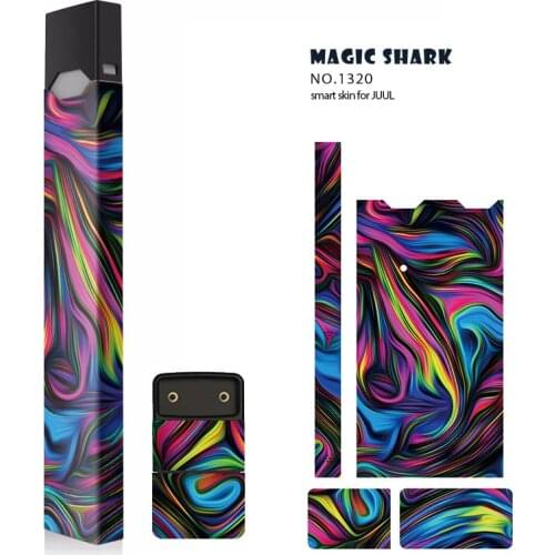 Magic Shark Smart Skin For Juul Wraps Stickers Cases Cover Sleeve Protective Stickers For Juul Battery Charger