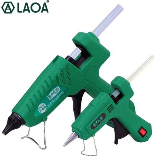 LAOA 25W/100W Hot Melt Glue Gun Longer Service Life Glue Gun Mini For Metal/Wood Working Stick Paper Hairpin PU Flower
