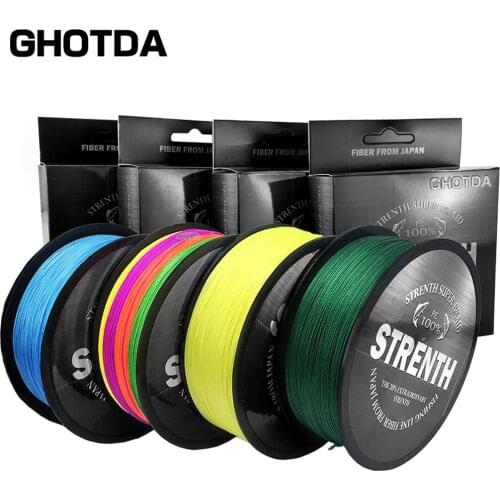 GHOTDA Braided Fishing Line 4/8/9 Strands Green 100M 150M 300M 500M Saltwater Fishing Cord linha multifilamento 9/4/8 fio