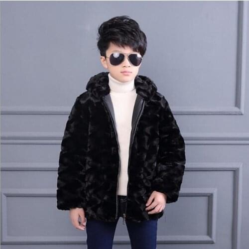 Dropshipping 2019 Autumn Winter New Childrens Clothing Korean Hooded Zipper Boy Jacket Baby Clothing Thickening Overcoat