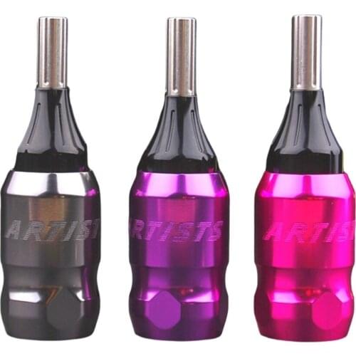Tattoo Grips Aluminum Handle Tattoo Gun Cartridge Needles Adjustable Tattoo Grip Round Stem Tattoo Tips Tattoo Suppiles