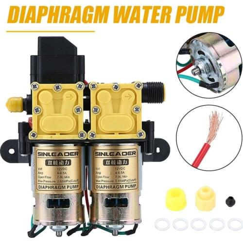 DC 12v 130PSI 10-12L/Min Agricultural Electric Water Pump High Pressure Diaphragm Water Sprayer For Garden Greening