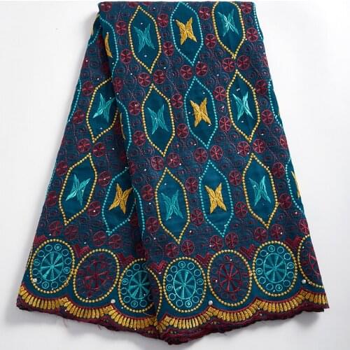 SJD LACE New High Quality Beautiful African Fabric 2021 Swiss Voile Lace Embroidery Nigeria Fabric For Women Wedding Dress A2346