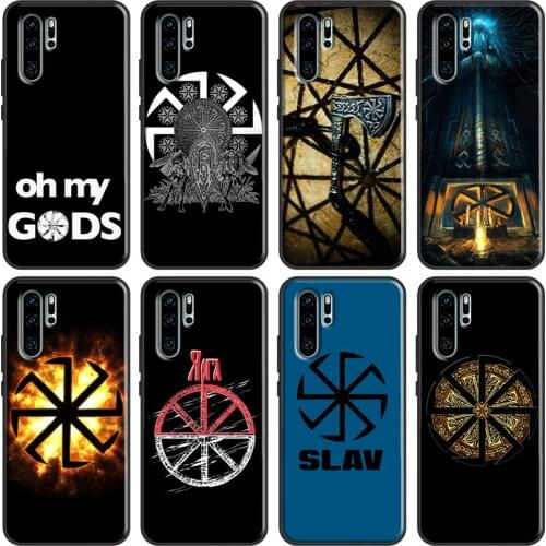Slavic Viking Symbol Kolovrat Case For Huawei P20 P30 P40 Lite P Smart 2019 2021 Nova 5T Honor 20 Pro 8A 8X 9X 10i Coque