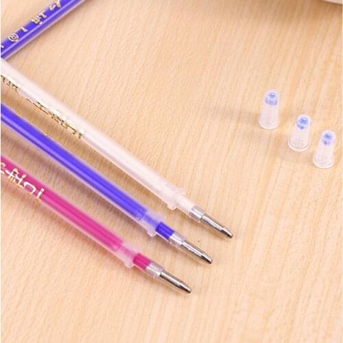 100pcs Heat Erasable Pen High Temperature Disappearing Fabric Marker Refills SUB Sale