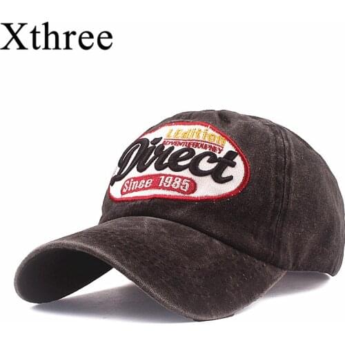 Xthree Mens Baseball Cap For Women Letter Cap Snapback Hats Bone Casquette Hip Hop Casual Gorra Adjustable Cotton Hat Cap