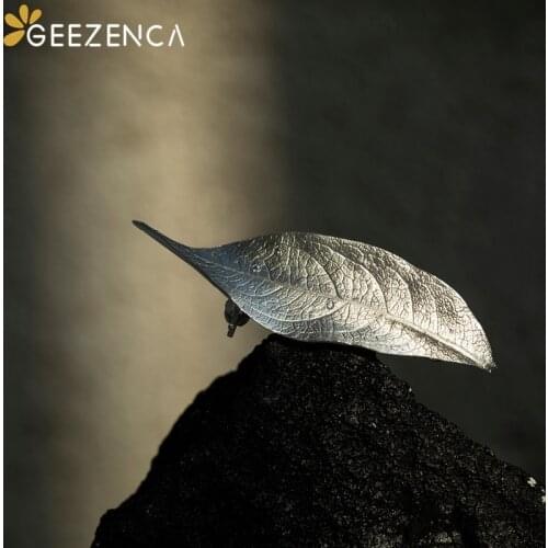 925 Sterling Silver Jewelry High-end Brooches for Women Natural Leaf Zircon Simple Trendy Earring Cute Gift Original Design